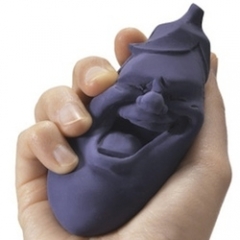 Custom Eggplant Shape Kids Stress Ball for Promotion and Str