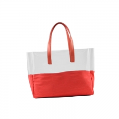 Waterproof Transparent PVC with Handles PVC Shopping Bag