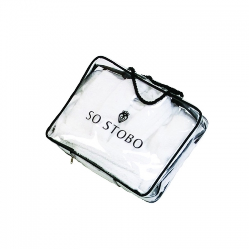 Waterproof Transparent PVC with Handles PVC Shopping Bag