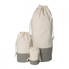 Cotton Canvas Drawstring Laundry Bag Canvas Tote Bag