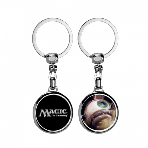 Wholesale Epoxy Logo Round Metal Keychain