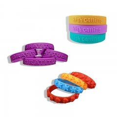 Embossed Logo in Colorful Silicone Wristband for Sales 2016