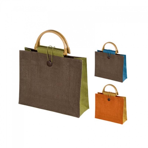 Wholesale Colorful Tote Shopping Jute Bag Promotional Jute Gunny Bags