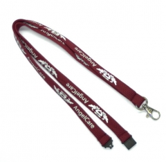Wholesale Promotional  Metal Lanyard in Weave Made in China