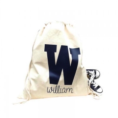 Wholesale Custom Promotion Gift Canvas Cotton Drawstring Bag