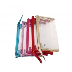 Custom Printed Resalable Clear PVC Zipper Bag Shopping Bag
