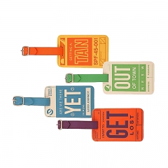 2016 Good Price New Design Silicone Luggage Tag, Custom logo