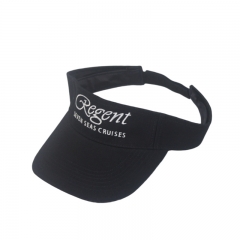 Wholesale embroidery cotton sports sun visor / sun visor cap