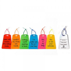 Customized Silicone Bag Accessories Luggage Tag