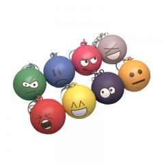 Hot Selling High Qualiy Cheap Expression Stress Ball with keyring