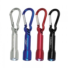 Whole Sale Metal Custom Carabiner with Flashlight