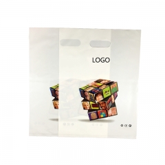 Die cut handle customized plastic bag shipping bag