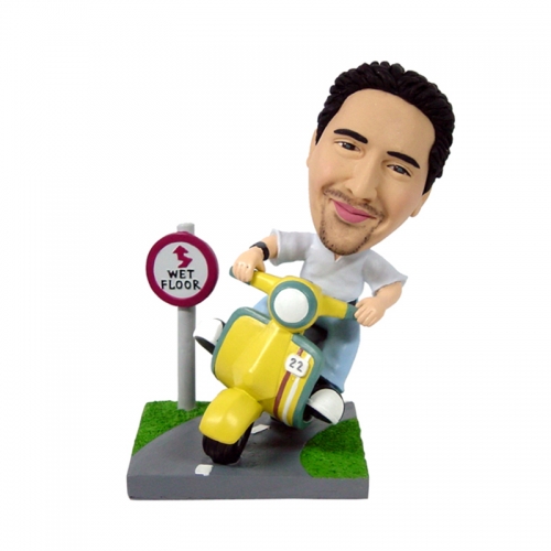 Bobblehead,Custom Bobblehead, Personalized Thanksgiving gift- Riding a Motorbike