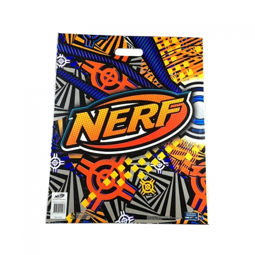 Die cut handle plastic bag for garment packing