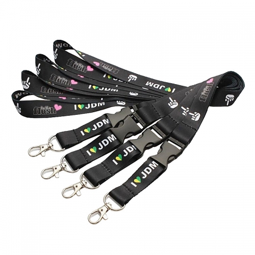 Popular Custom Heat Transfer Printing Lanyard with Egg Hook