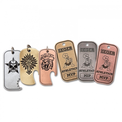 Custom Titanium Steel Dog Tag /Bottle Opener Dog tag