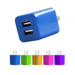 Promotional Custom Logo 2 Dual usb port 4.2A USB home Charge