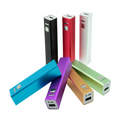 Colorful lipstick 2600mah Portable power bank, Gift Mobile C