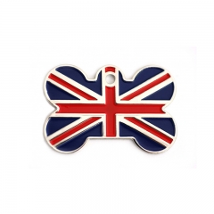 Custom Design Great Britain Flag Dog Tag