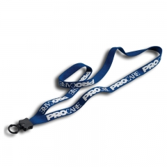 Plastic Ring High Quality Safety Silkprint Cotton Lanyard Ma