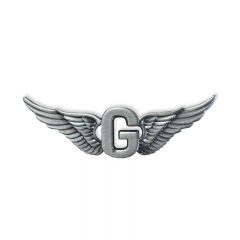 Zinc alloy label pin Fly G badge