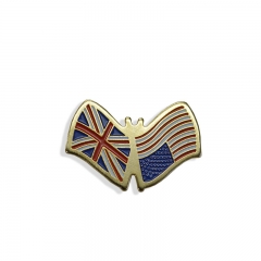 Promotional label pin,custom flag badge