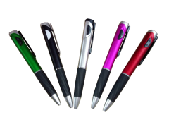 Cheap Promotional Ball Point Pen/Advertising Plastic Gift Pen LED light