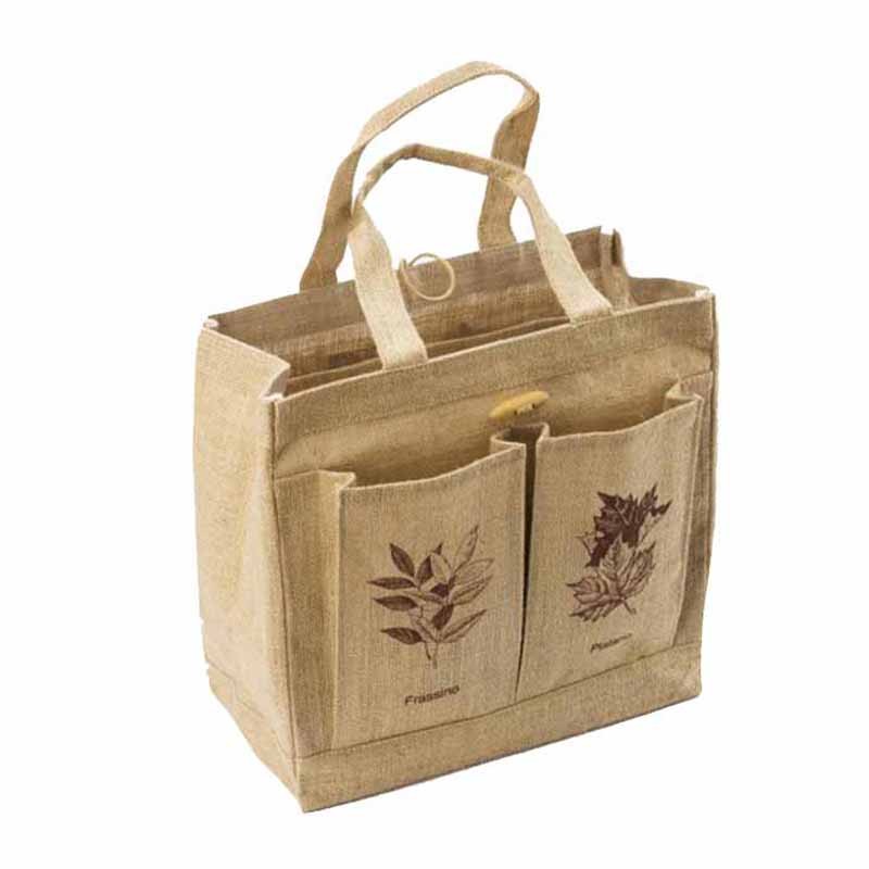 Best quality wine jute bag 6 bottle shopping jute bag for promotional