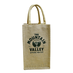 Fashion 4 bottle wine jute bag