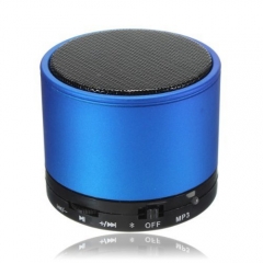 Cheap Promotional Round Metal Mini Bluetooth Speaker with FM Radio